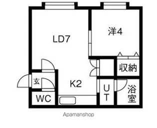 パレット宮の森【1階】の間取り