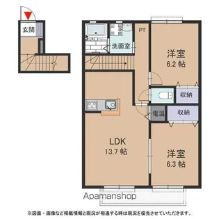 シェルフィー【202号室号室】の間取り