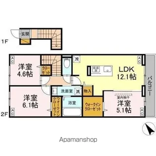 YAMAJUII【2階】の間取り