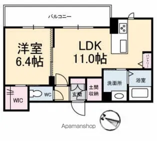 URBAN CREST【1階】の間取り