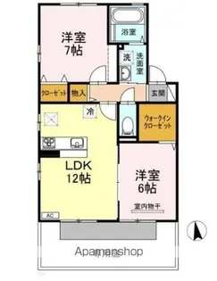 T’Sスクエア D棟【1階】の間取り
