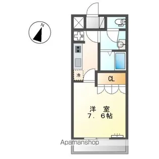 シャトークリハラ3【1階】の間取り