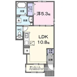 メゾン サンフラワー B【103号室】の間取り