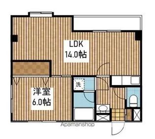 リバティープラザ東大通【601号室】の間取り