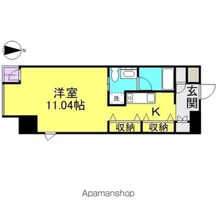 N.S.ZEAL泉【6階】の間取り
