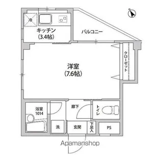 アルモニカ伊勢【3階】の間取り