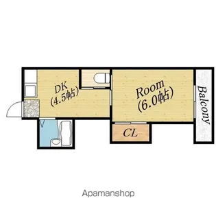 マンション華【1階】の間取り