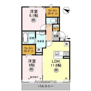 ボヌールメゾン【3階】の間取り