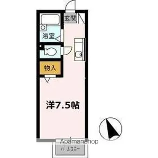 リビエールアン A棟【107号室】の間取り