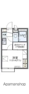 レオパレス多摩ハッピーランド【2階】の間取り