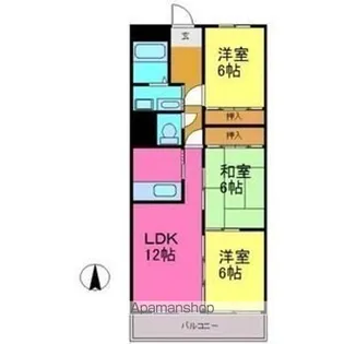 アヴェニュー藤【4階】の間取り