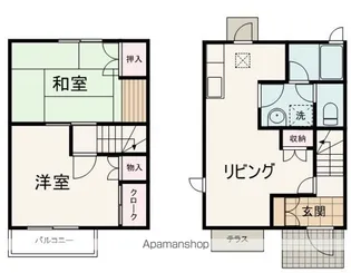メゾンド千代田【A102号室】の間取り