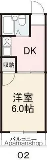 コート志度Ⅰ【202号室】の間取り