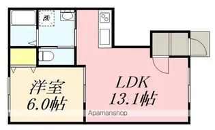 CIEL B(シエルB)【101号室】の間取り