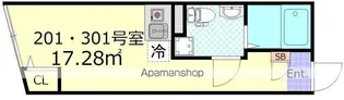 東京都足立区足立3丁目【アパート】の間取り