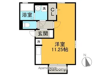 ラ・テール ドゥ【2階】の間取り