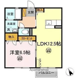 トゥールモントⅠ【2階】の間取り