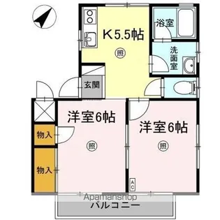 ミューズ瀬戸【2階】の間取り