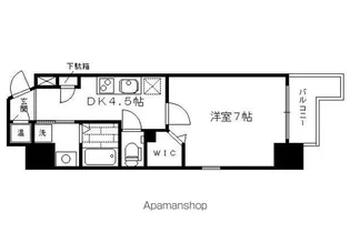 GLANZ七条通【7階】の間取り