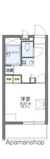 レオパレスシャーウッドの森【315号室】の間取り