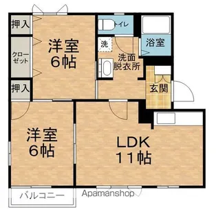 フレグランス・シティ【B102号室】の間取り