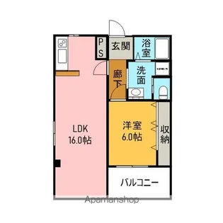 イースター海渡【3階】の間取り