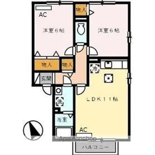 ウィルモアイノウエ【1階】の間取り