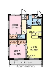 DIOSA DE SOL【4階】の間取り