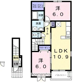 サンヒルズ・TS【2階】の間取り