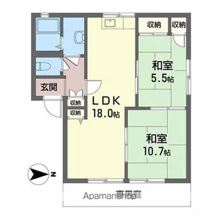 コーポN【1階】の間取り