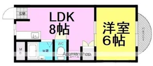 パークスクエア東園田【506号室】の間取り