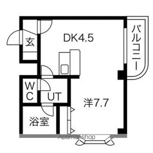 リストワール麻生【4階】の間取り