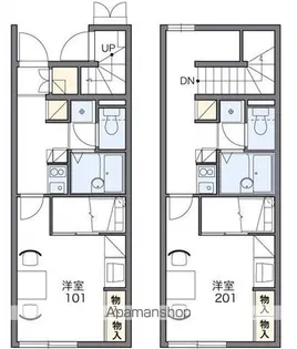 レオパレスユートピア【102号室】の間取り