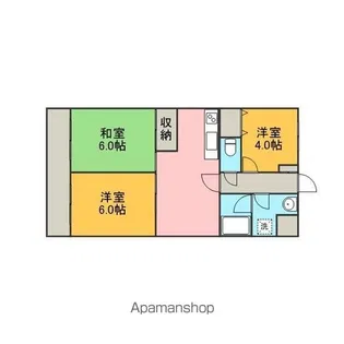 エトワール鹿沼【1階】の間取り