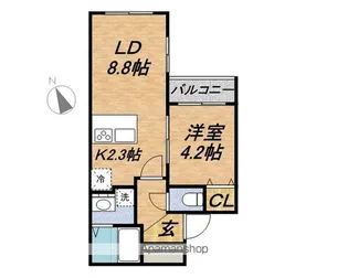 グランドライン【4階】の間取り