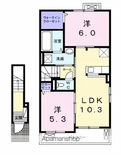 エトワール【2階】の間取り