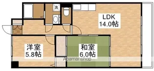 メゾン無憂館【5階】の間取り