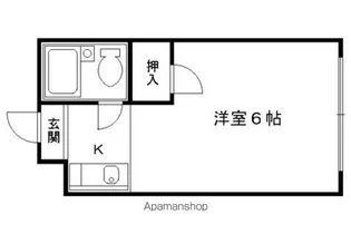 飛翔館【205号室】の間取り