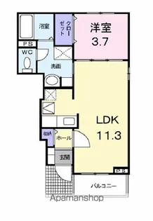 サンフォーリスト【1階】の間取り