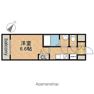 アステリ鶴舞エーナ【6階】の間取り