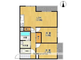 ベルデハイツ【501号室】の間取り