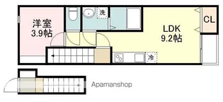 プラウディア仙台清水沼A棟【2階】の間取り