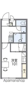 レオパレス新涯ロータスA棟【2階】の間取り