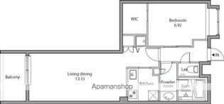レジディア祐天寺【6階】の間取り