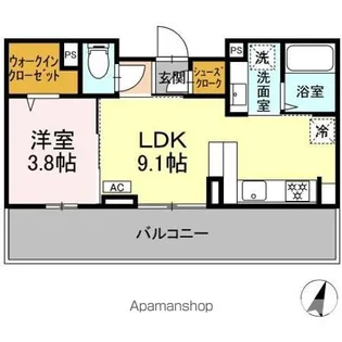 ミニョンサンクチノ【3階】の間取り