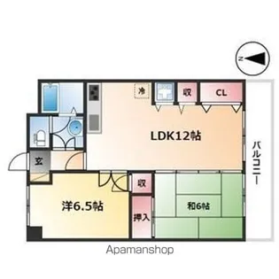 マンション重徳【3階】の間取り