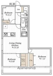 コンフォート津田沼弐番館【9階】の間取り