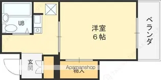 シャルルフジ吉田【2階】の間取り