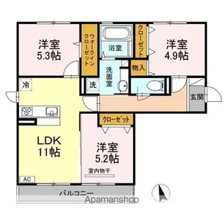 エスペランサ【2階】の間取り