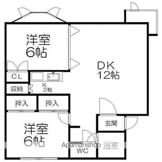 ビッグハバーA棟【2階】の間取り